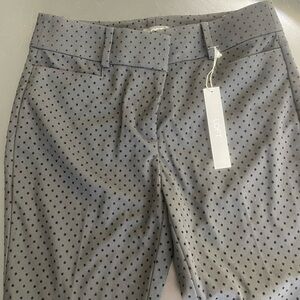 LOFT Black Polka Dot Trousers